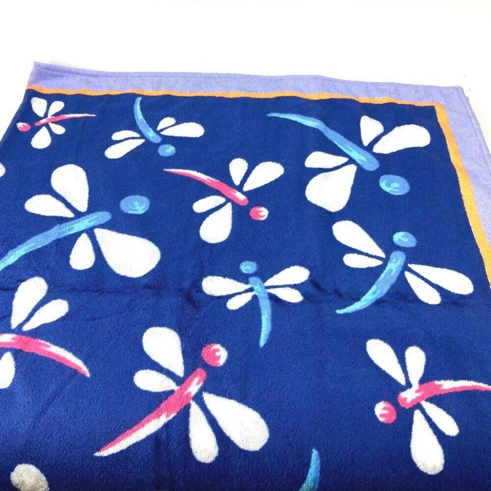 Auth PATEK PHILIPPE Overall handle Bath towel Interior Throw Blanket blue/pink - Picture 1 of 7